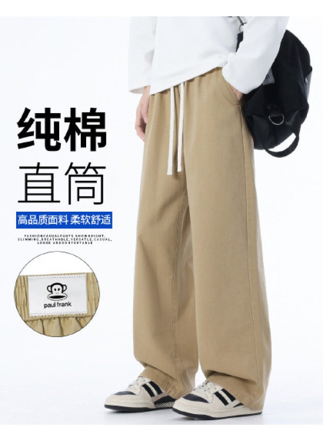 Paul Frank Men's Casual Pants Autumn Winter Loose Versatile Comfortable Wide Leg Straight Leg Long Pants Men's Trousers - Image 1